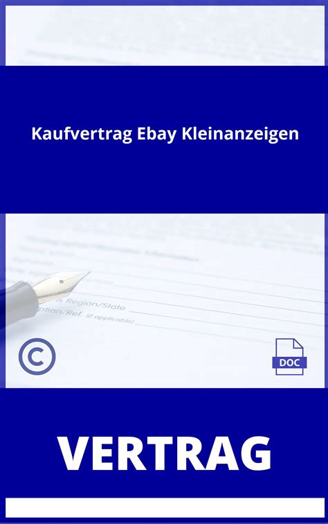 ebay.kleinanzeigen|Kaufvertrag ebay